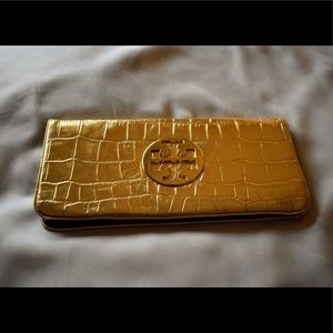 Tory Burch Snake Skin Clutch